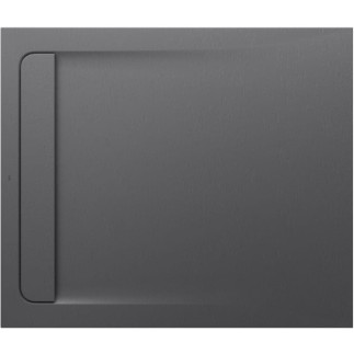 Roca Aquos brodzik kompozytowy stonex 1000x800x28 z ukrytym odpływem szary łupek