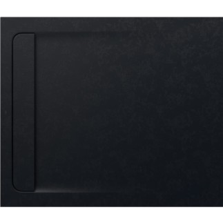Roca Aquos brodzik kompozytowy stonex 1000x900x28 z ukrytym odpływem czarny