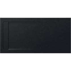 Roca Aquos brodzik kompozytowy stonex 1600x800x31 z ukrytym odpływem czarny