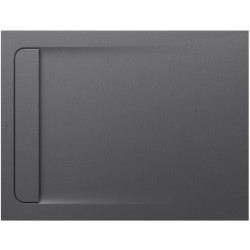 Roca Aquos brodzik kompozytowy stonex 1200x900x28 z ukrytym odpływem szary łupek