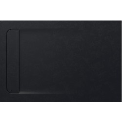 Roca Aquos brodzik kompozytowy stonex 1200x800x28 z ukrytym odpływem czarny
