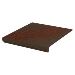 Paradyż Semir brown semir brown kapinos klinkier stopnica prosta 30X33 cm
