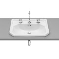 Roca Carmen umywalka blatowa 600x450mm 3-otwory biała