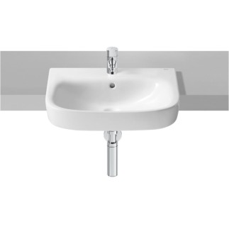 Roca Debba umywalka półblatowa 500x400 mm biała