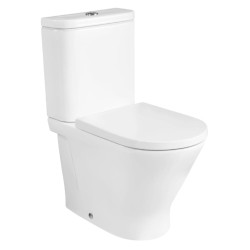 Roca Gap miska wc round o/podwójny do kompaktu rimless superglaze biała