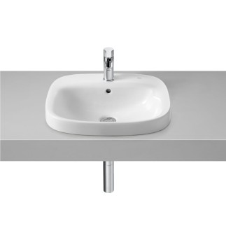 Roca Debba umywalka blatowa 500x410 mmm biała