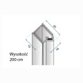 Rea Hugo Brush listwa magneteczna złota - rysunek techniczny.