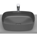 Roca Inspira soft cienkościenna umywalka nablatowa 500x370x140 mm onyks