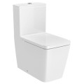 Roca Inspiria square rimless miska wc do kompaktu o/podwójny biała