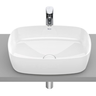 Roca Inspira soft supraglaze umywalka nablatowa 500x370x140 mm biała