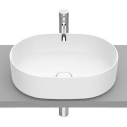 Roca Inspira roun umywalka nablatowa 500 x 370 x 140 mm biały mat