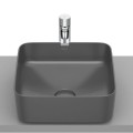 Roca Inspiria square umywalka nablatowa cienkościenna 370 x 370 x 140 mm onyks