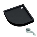 Schedpol Favory Plus black stone brodzik kwadratowy 90x90cm