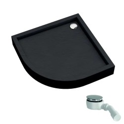 Schedpol Favory Plus black stone brodzik kwadratowy 90x90cm