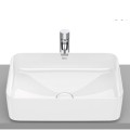 Roca Inspiria square umywalka nablatowa 500 x 370 x 140 mm supraglaze biała