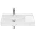 Roca Inspira square umywalka ścienno meblowa 800 x 490 x 120 mm biała