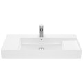 Roca Inspira fineceramic umywalka ścienno - meblowa 1000 x 490 x 120 mm biała