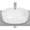 Roca Inspira round umywalka nablatowa cienkościenna 500 x 370 x 140 mm supraglaze biała