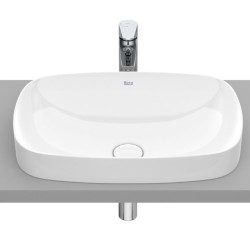 Roca Inspira soft finceceranic umywalki wpuszczana 550 x 370 x 75 mm biała
