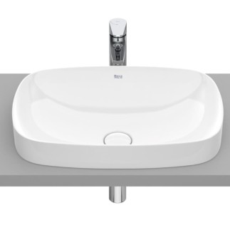 Roca Inspira soft finceceranic umywalki wpuszczana 550 x 370 x 75 mm biała