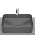 Roca Inspira square umywalka nablatowa 500 x 370 x 140 mm onyks