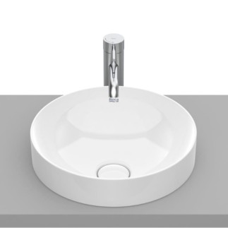 Roca Inspira round umywalka wpuszczana 370 x 370 x 75 mm biała