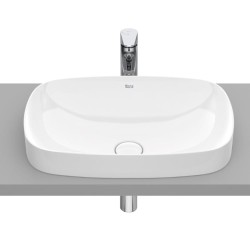 Roca Inspira soft fineceramic umywalka wpuszczana supra glaze 550 x 370 x 75 mm biała
