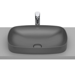Roca Inspira soft finecremic umywalka wpuszczana 550 x 370 x 75 mm onyks
