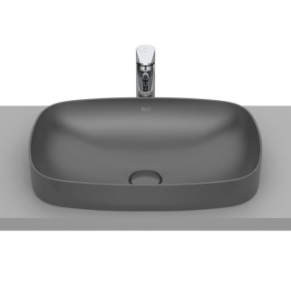 Roca Inspira soft finecremic umywalka wpuszczana 550 x 370 x 75 mm onyks