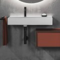Roca Inspira square umywalka ścienno meblowa 800 x 490 x 120 mm biała