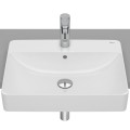 Roca Inspira square umywalka półblatowa 550 x 420 x 170 mm biała
