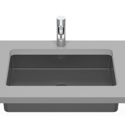 Roca Inspira fineceramic umywalka podblatowa 540 x 320 x 138 mm onyks