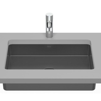 Roca Inspira fineceramic umywalka podblatowa 540 x 320 x 138 mm onyks