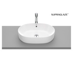 Roca Gap Round umywalka nablatowa 55x40cm Superglass