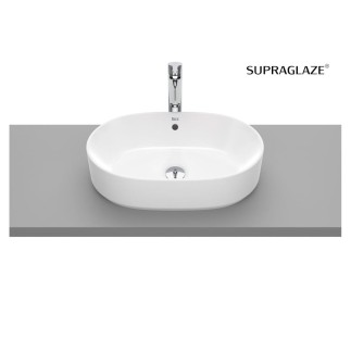 Roca Gap Round umywalka nablatowa 55x40cm Superglass