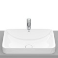 Roca Inspira square umywalka blatowa 550 x 370 x 75 mm biała