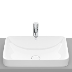Roca Inspira square umywalka blatowa 550 x 370 x 75 mm biała