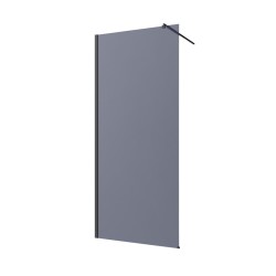 Invena Walk in kabina szkło grafit. czarny 120x200cm