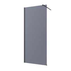 Invena kabina Walk-in II 800X2000 mm profil czarny szkło grafit