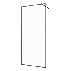 Invena kabina Walk-in II 1100x2000 mm profil czarny