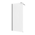 Invena kabina Walk-in II 900x2000 mm profil czarny szkło ryflowane