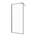 Invena Walk in kabina szkło w ramie czarnej 100x200cm