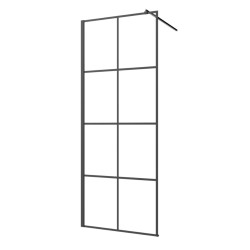Invena kabina Walk-in II 800x2000 mm profil czarny
