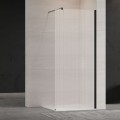 Invena kabina Walk-in II 900x2000 mm profil czarny szkło ryflowane