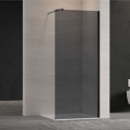 Invena kabina Walk-in II 800X2000 mm profil czarny szkło grafit
