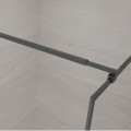 Invena kabina Walk-in II 1100x2000 mm profil czarny