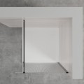 Invena kabina Walk-in II 900x2000 mm profil czarny szkło ryflowane