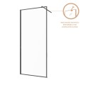 Invena kabina Walk-in II 800x200 rama czarna