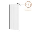 Invena kabina Walk-in II 900x2000 mm profil czarny szkło ryflowane