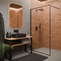 Invena kabina Walk-in II 800x200 rama czarna